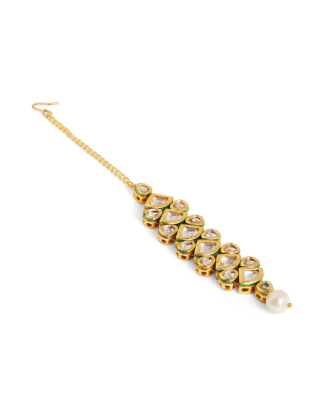 Priyaasi Gold Plated Kundan Mangtika