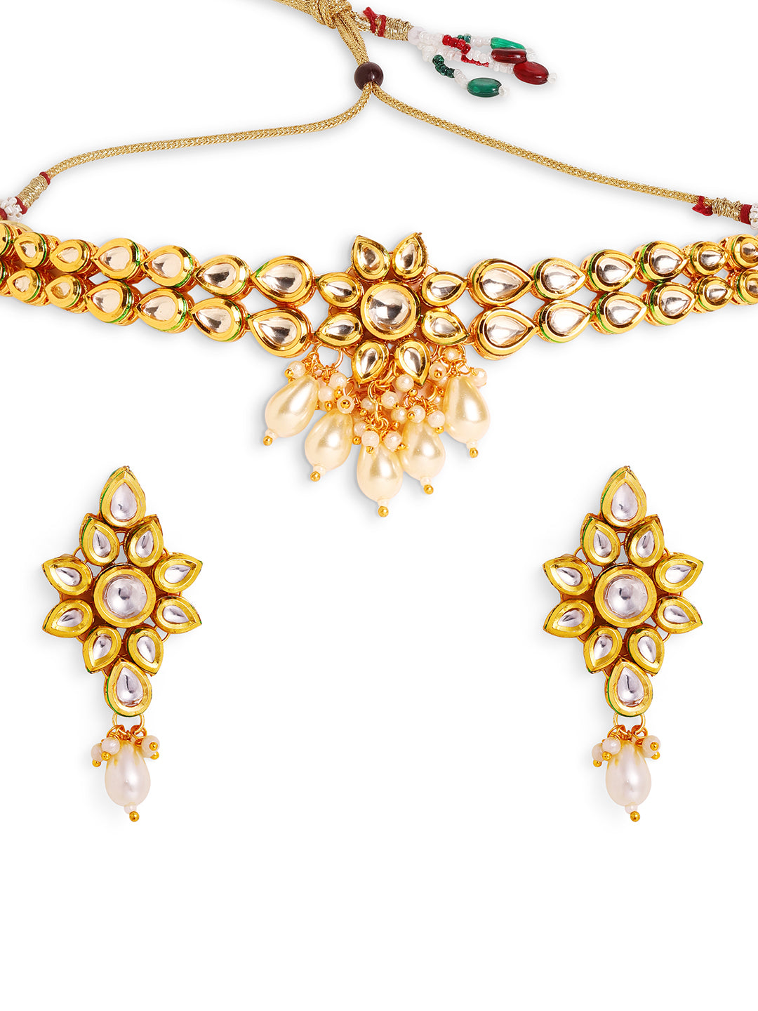 Priyaasi Gold Plated Kundan Jewellery Set