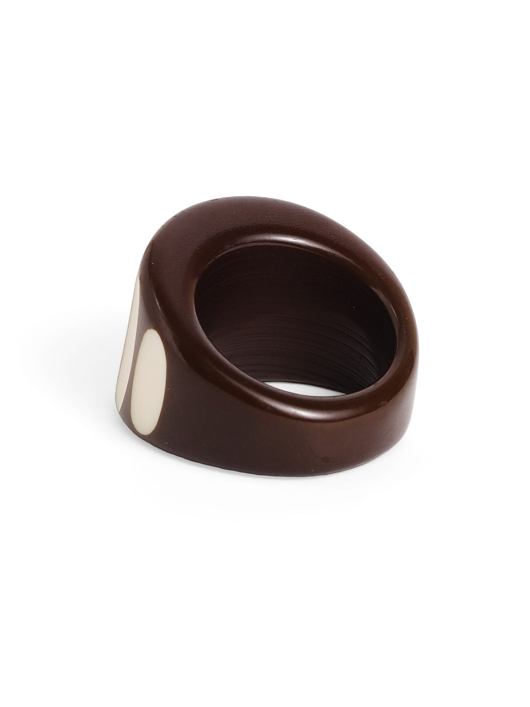 Priyaasi Black Floral Ring