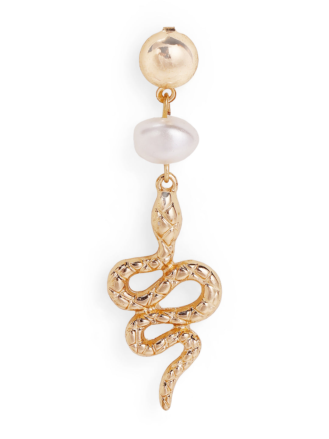 Priyaasi Gold Plated Brass-solid Pearls Earrings