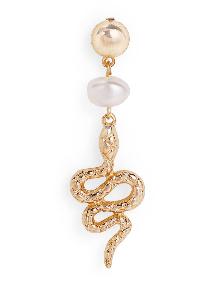 Priyaasi Gold Plated Brass-solid Pearls Earrings