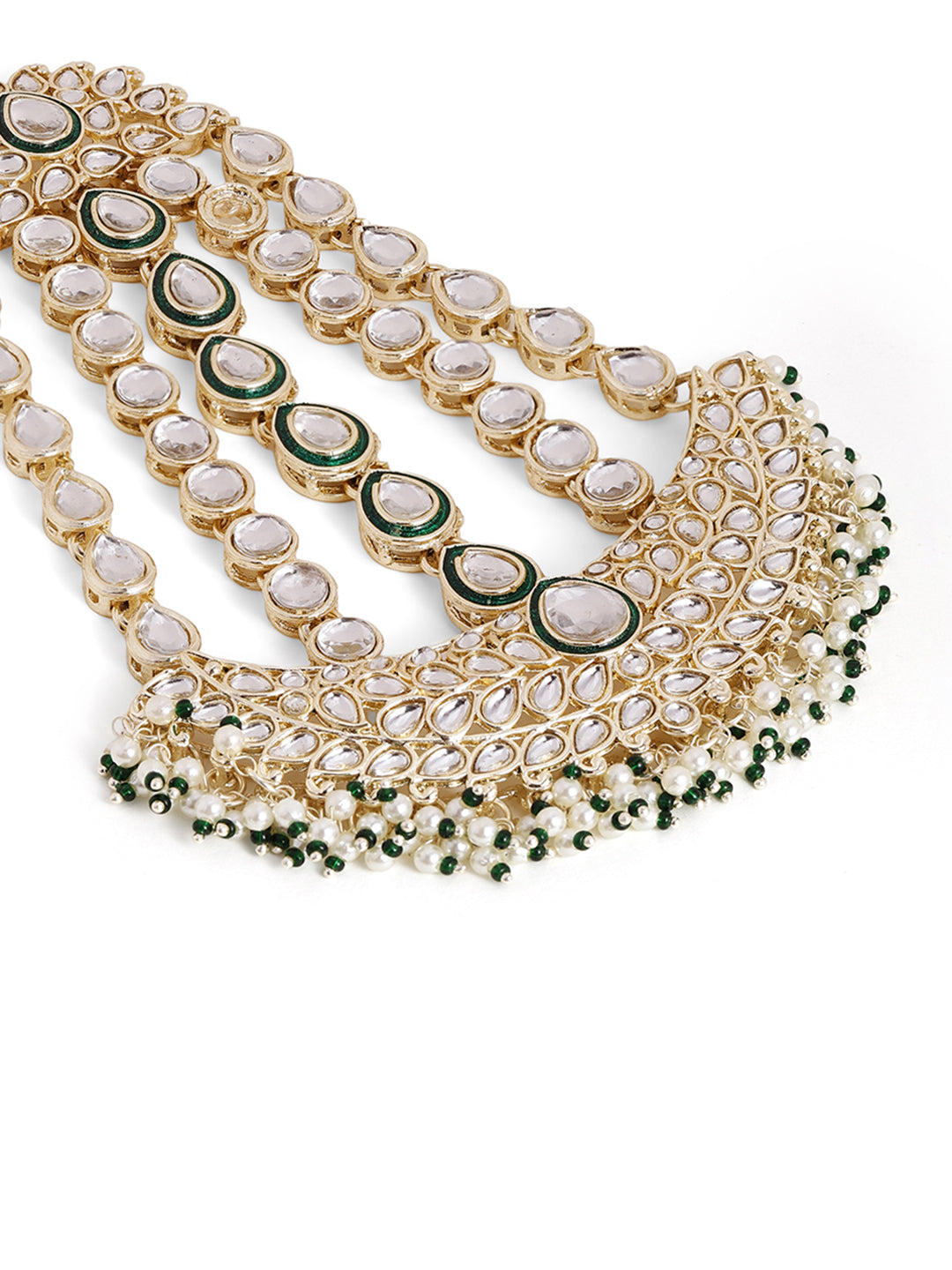 Priyaasi Gold Plated Kundan Chandbali Passa
