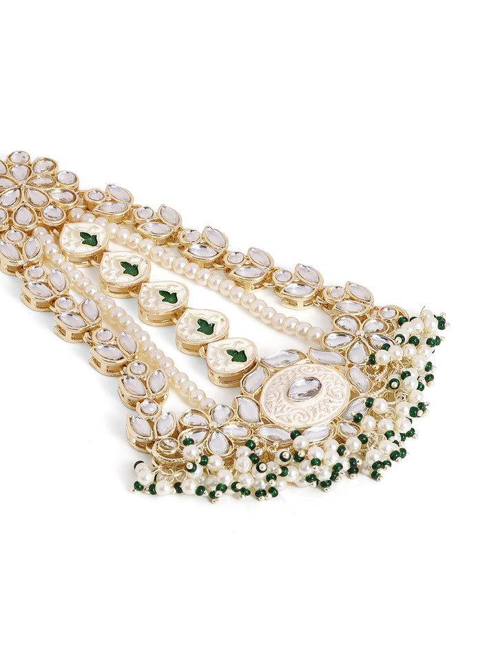 Priyaasi Gold Plated Kundan Passa