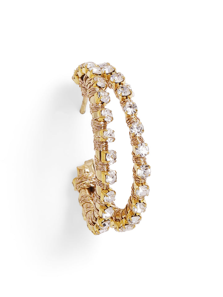 Priyaasi Gold Plated Brass-solid Stud Earrings