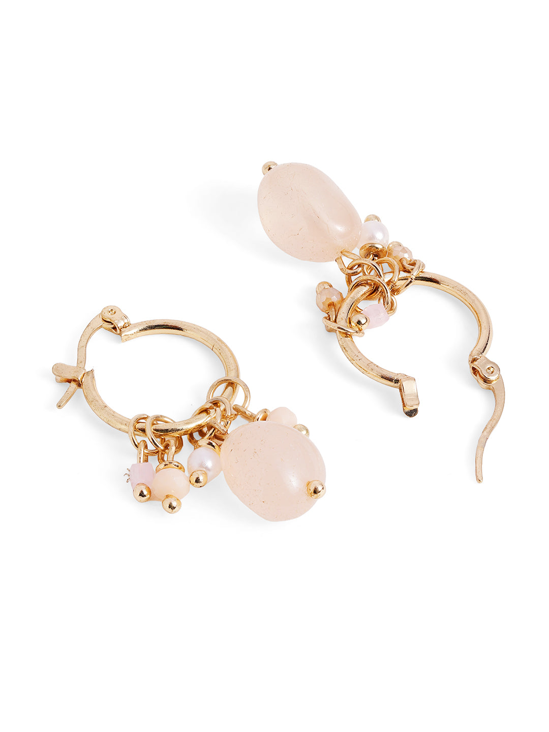 Priyaasi Gold Plated Brass-solid Drop Earrings