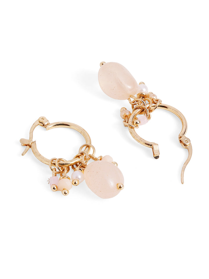 Priyaasi Gold Plated Brass-solid Drop Earrings