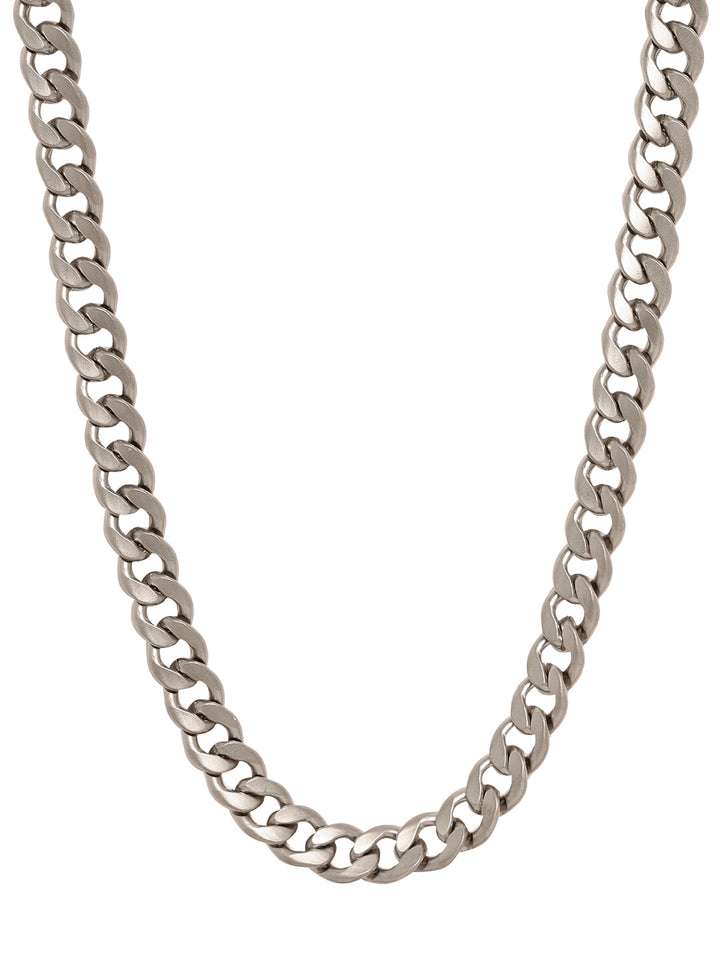 Refined Elegance with Men's Silver-Plated Chain