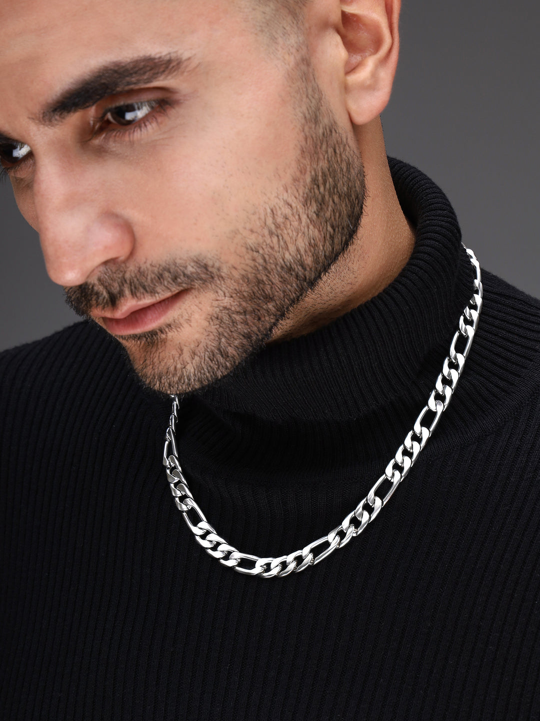Ajio Chains For Men Black Neck Chain Man Store - Main Image