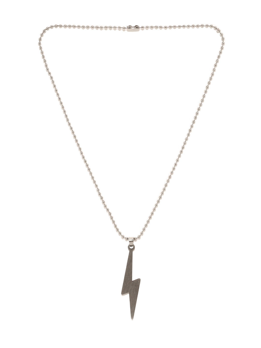 Bold by Priyaasi A Thunder Struck Men's Silver-Plated Chain
