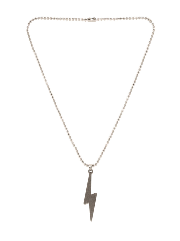 Bold by Priyaasi A Thunder Struck Men's Silver-Plated Chain