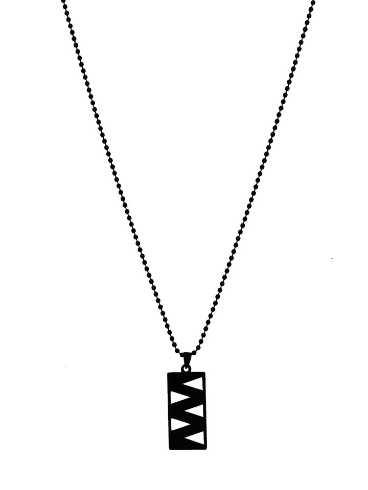 Bold by Priyaasi A Stunning Pendant and chain with Black Plating