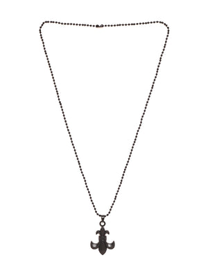 Bold by Priyaasi Nautical Elegance with Silver Plated Men's Anchor Pendant on Chain