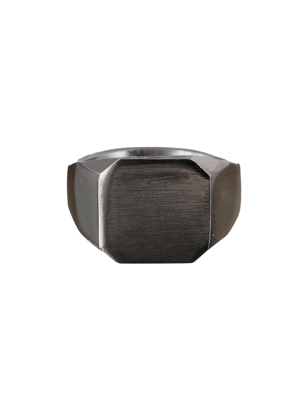 Bold by Priyaasi Stylish Solid Silver-Plated Ring for Men