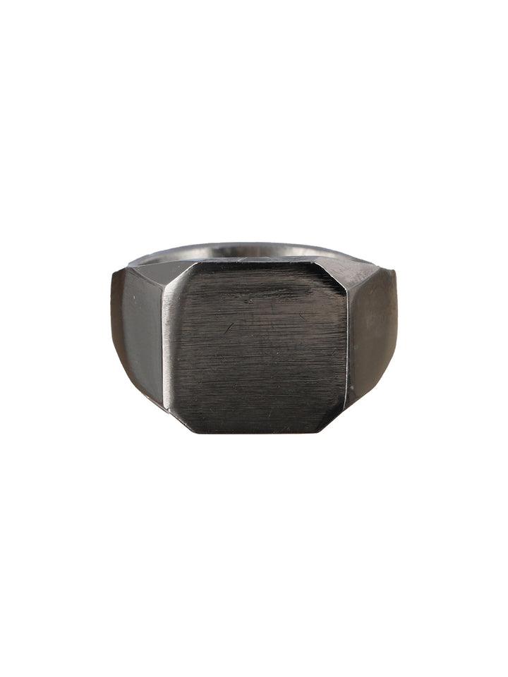 Bold by Priyaasi Stylish Solid Silver-Plated Ring for Men