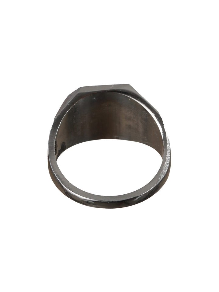 Bold by Priyaasi Stylish Solid Silver-Plated Ring for Men