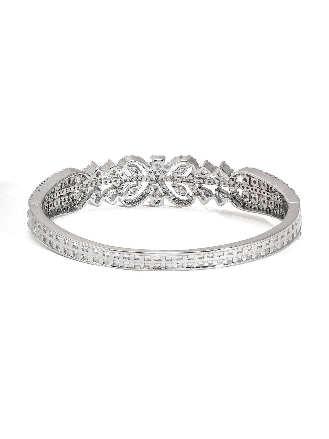 Priyaasi American Diamond Sparkle in Silver Plated Bracelet