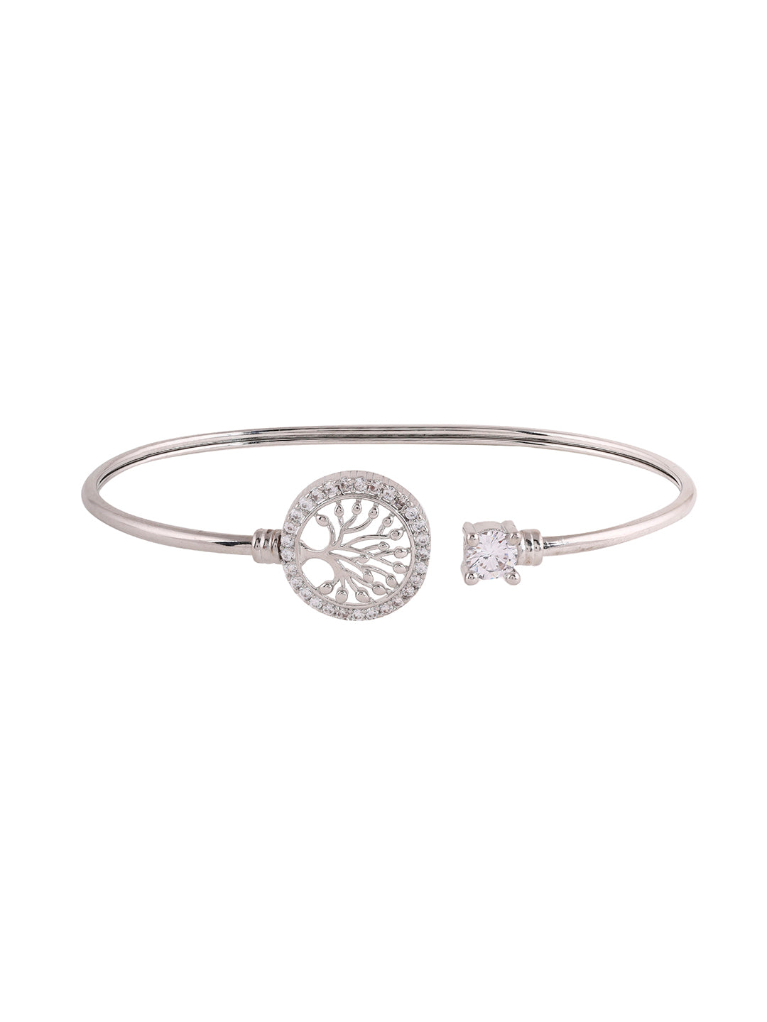 Prita Tree and Stone Design SIlver Bracelet