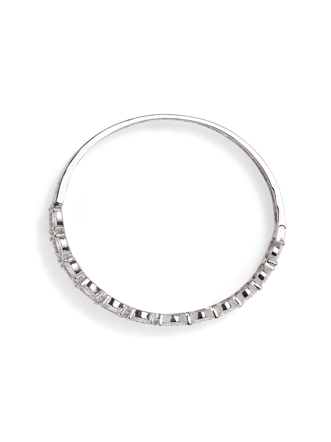 AD Silver Plated Statement Design Fancy Bracelet