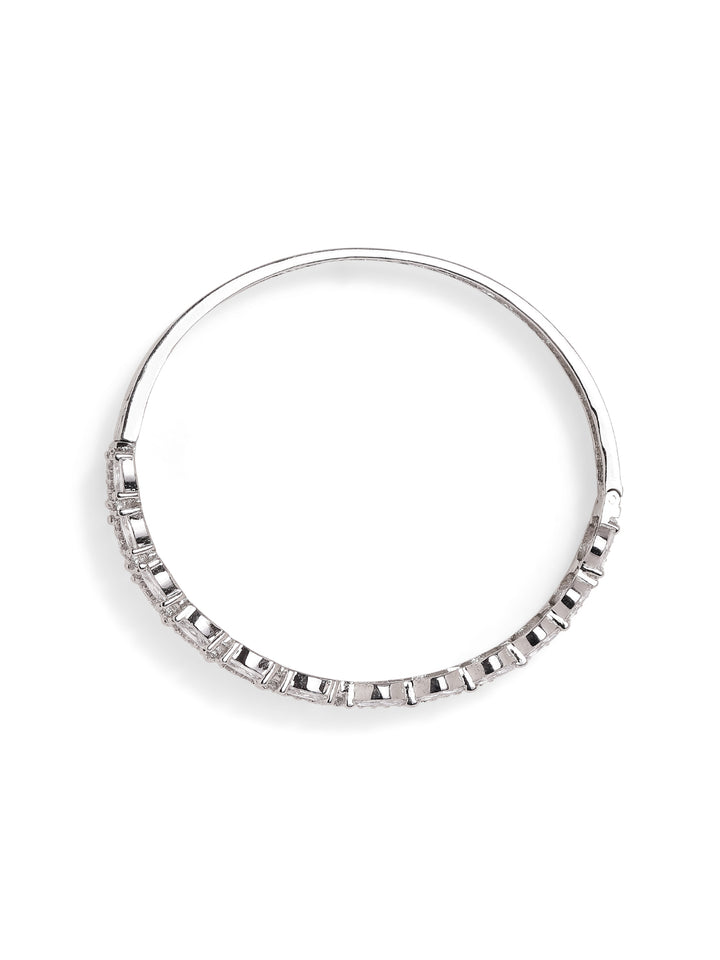 AD Silver Plated Statement Design Fancy Bracelet
