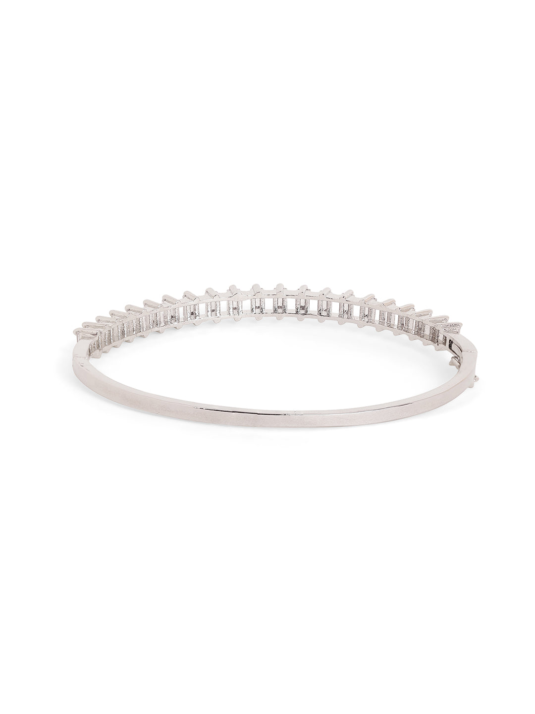 Fancy Pattern Simple AD Silver Plated Elegant Bracelet