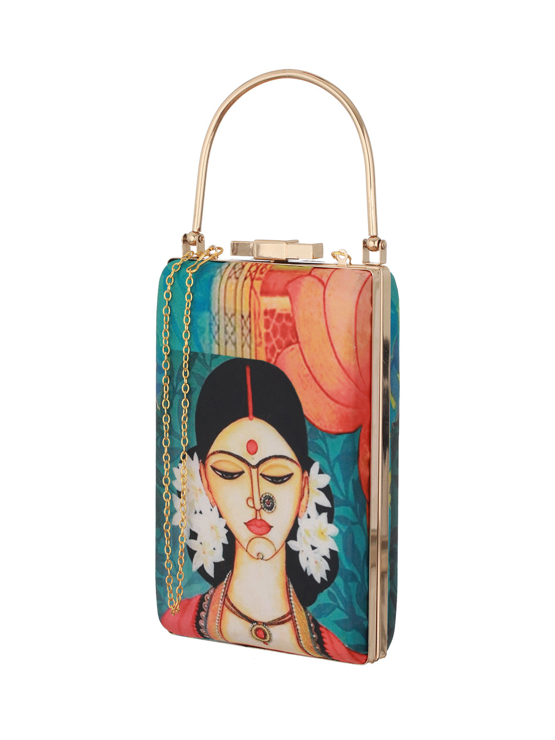 Priyaasi Roop Multicolor Long Box Clutch Bag