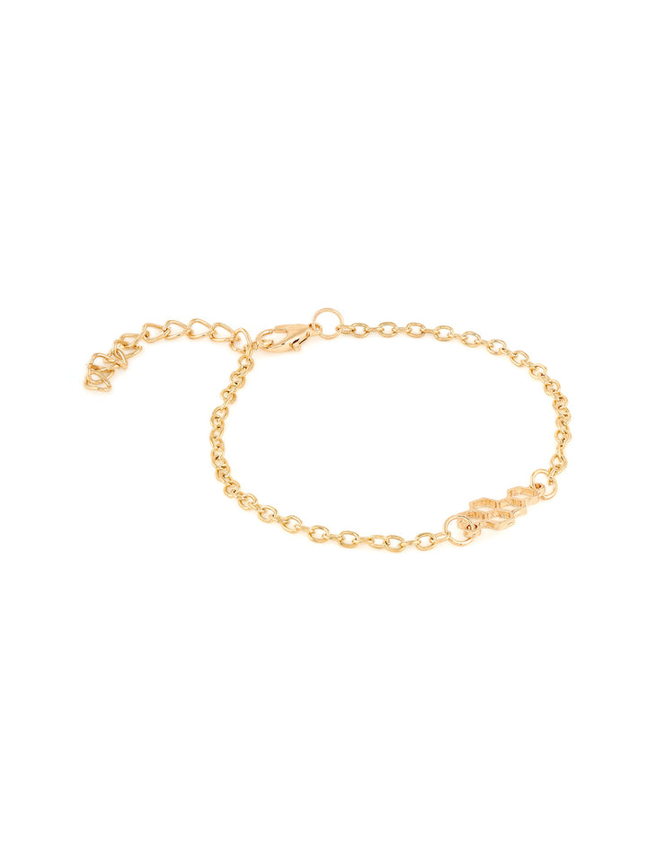 Priyaasi Fashionary Combo Gold Plated Trendy Bracelets