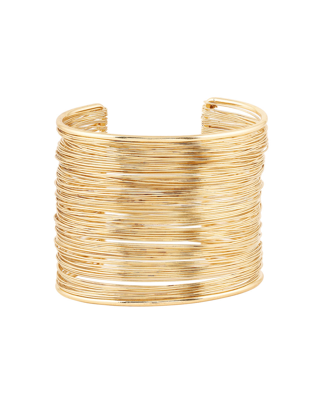 Priyaasi Gold Plated Metal Thread Style Adjustable Bracelet