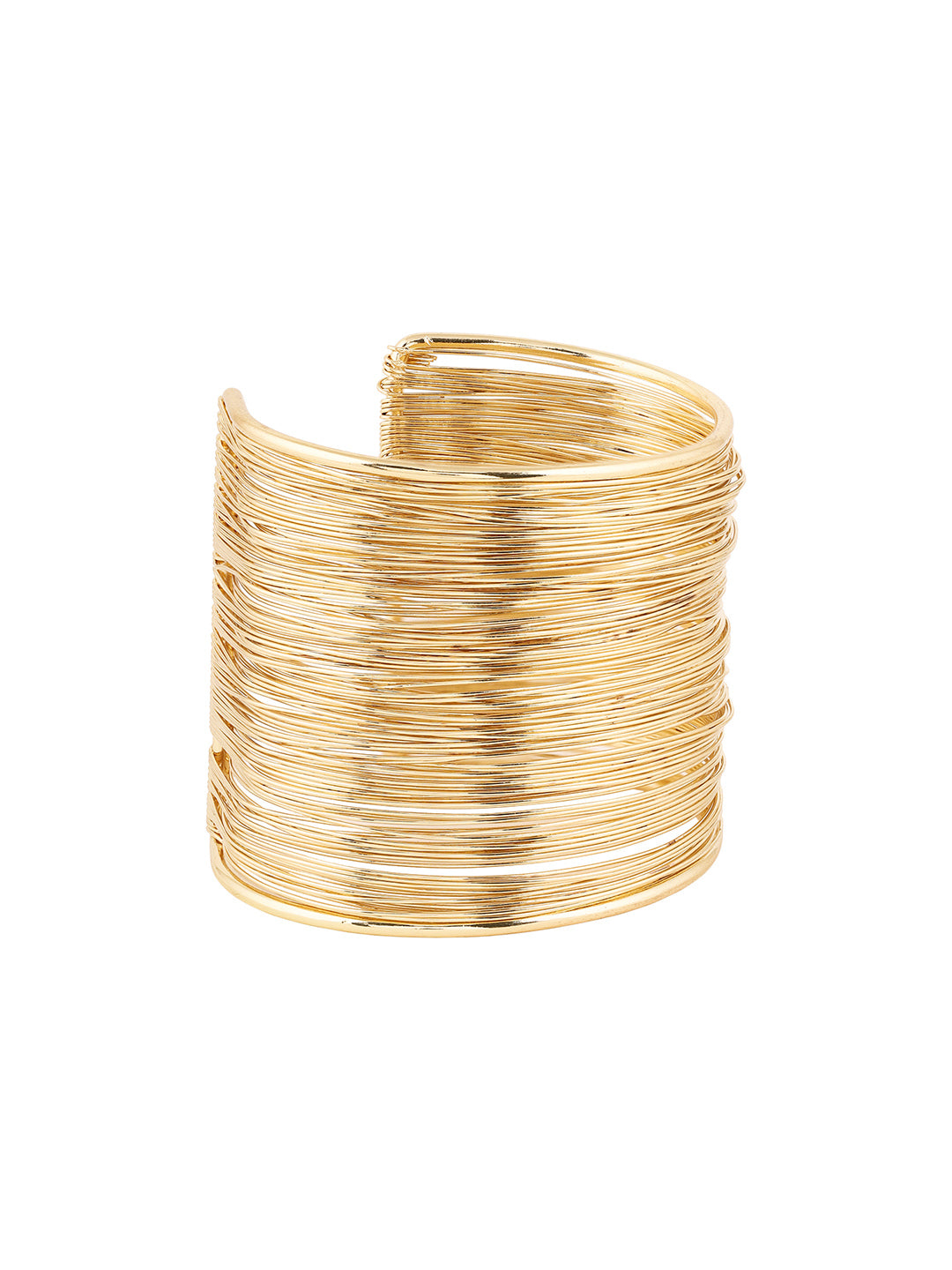 Priyaasi Gold Plated Metal Thread Style Adjustable Bracelet