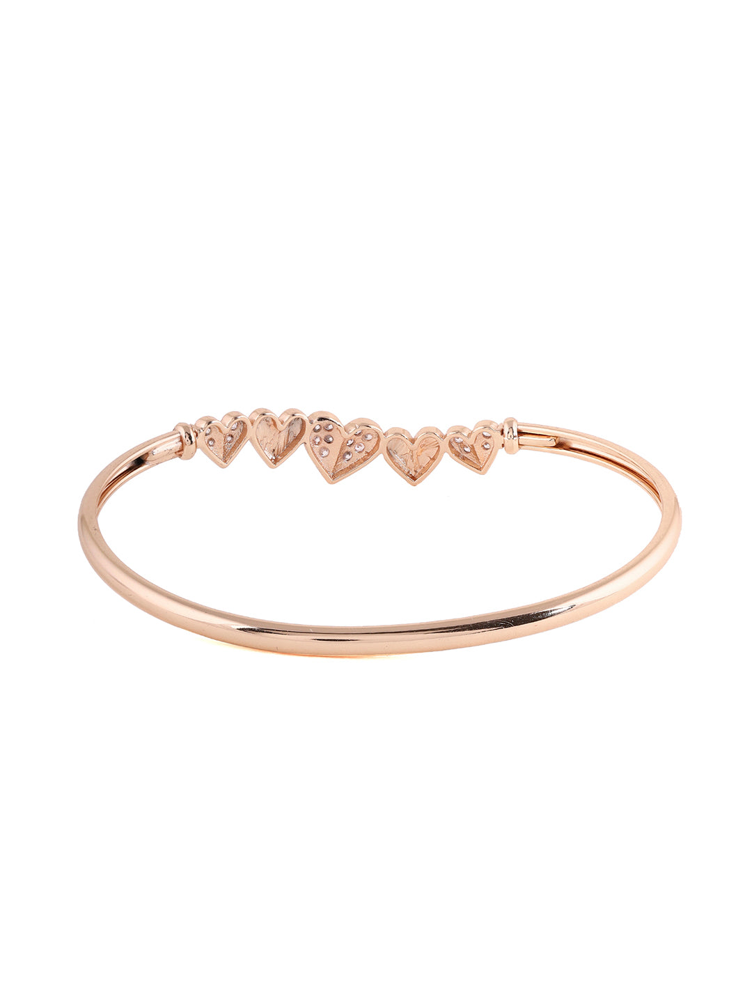 Prita Gold Plated Sequence Heart Bracelet