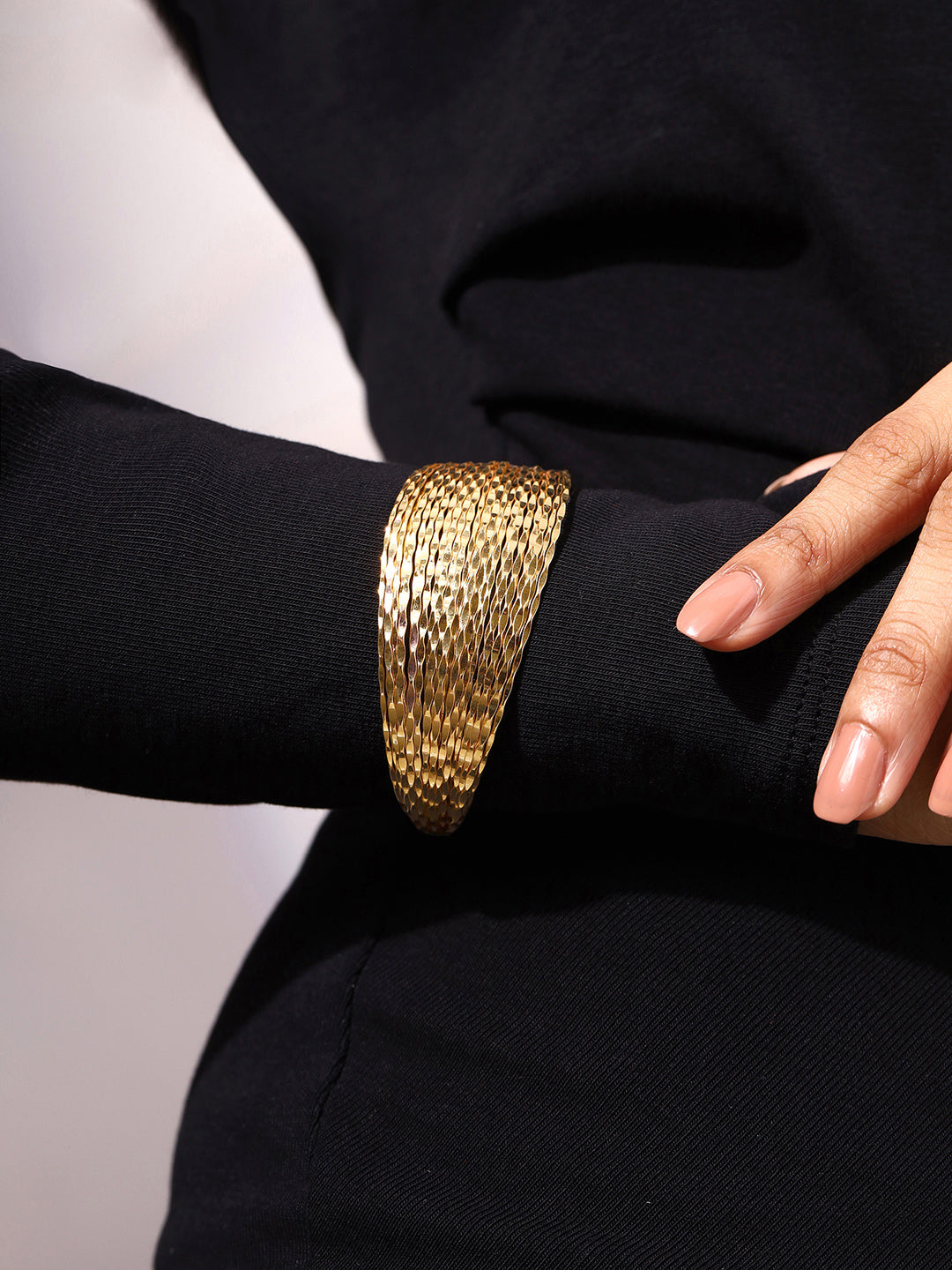 Prita Fashion Gold Plated Adjustable Bracelet