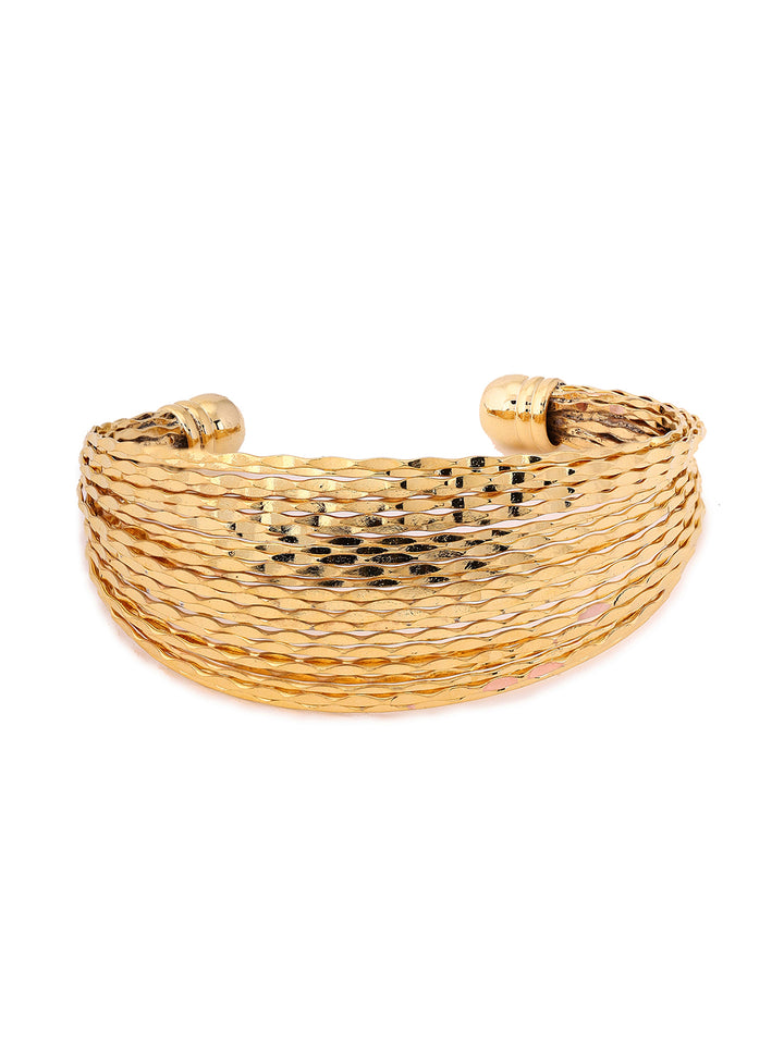 Prita Fashion Gold Plated Adjustable Bracelet