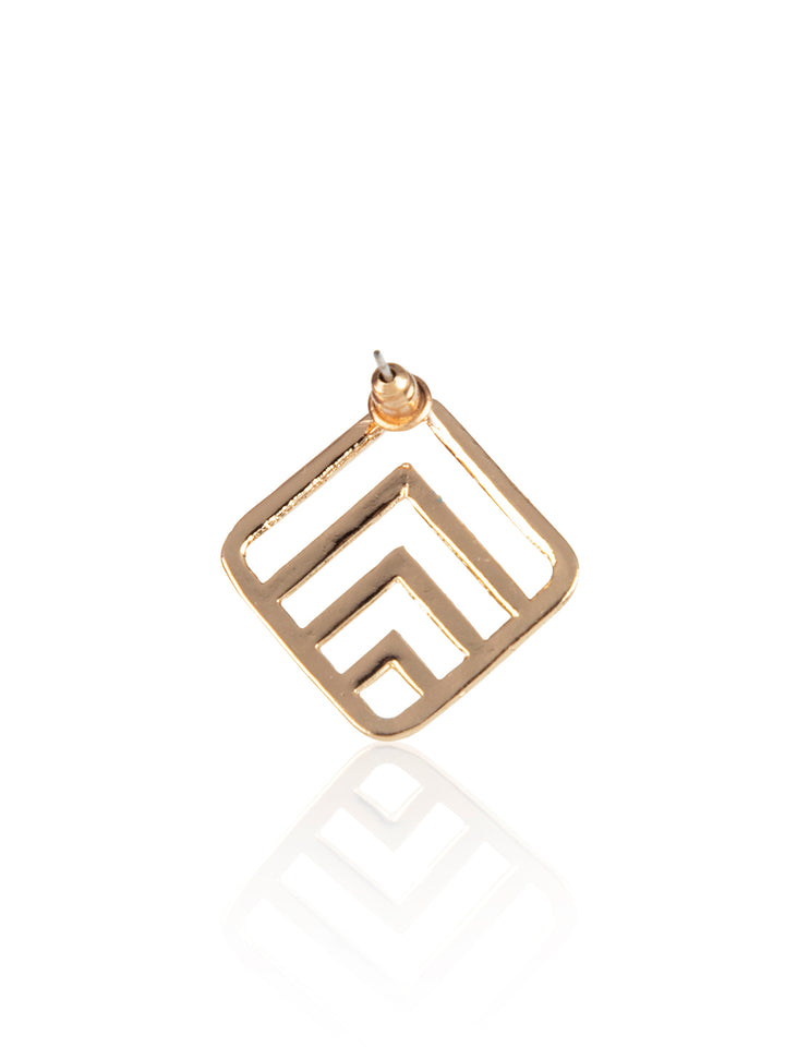 Prita by Priyaasi Gold Plated Contemporary Studs
