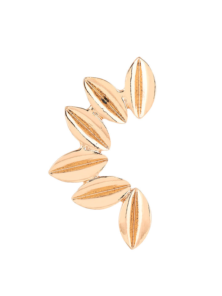 Priyaasi Melon Statement Gold Plated Metal fashionary Stud Earrings