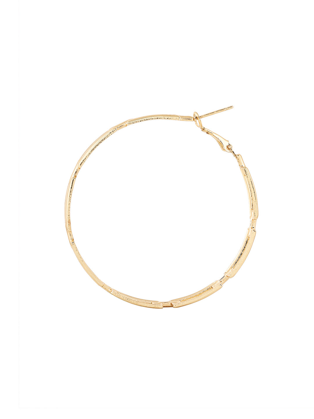 Priyaasi Statement Gold Plated Fashion Hoop Earrings