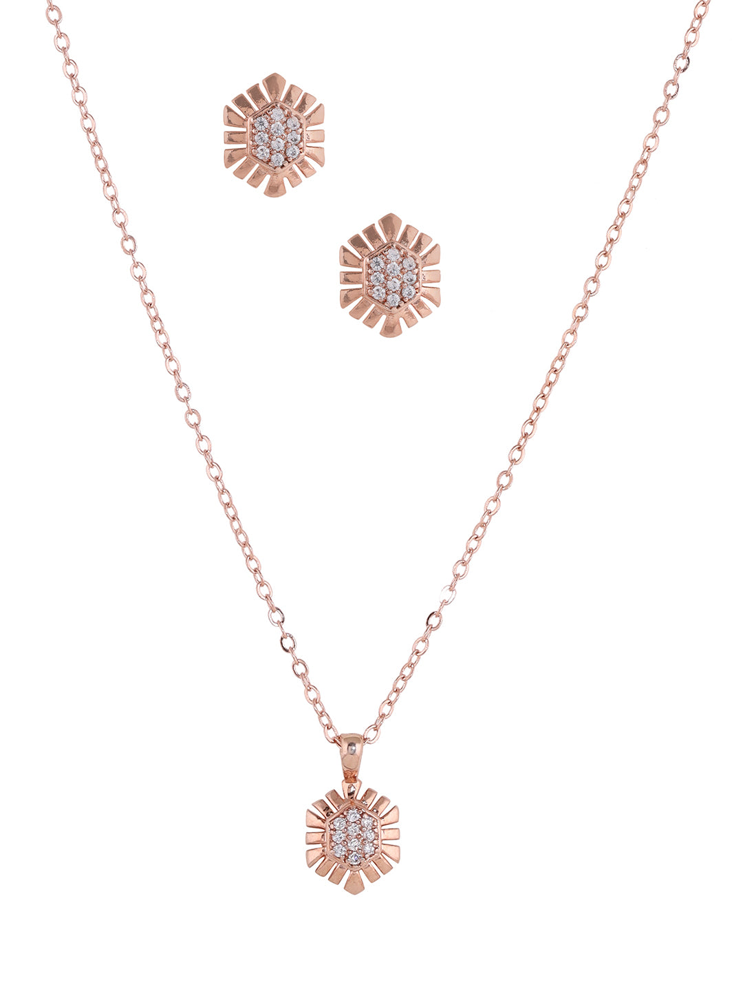 Prita American Diamond Valentine's Necklace