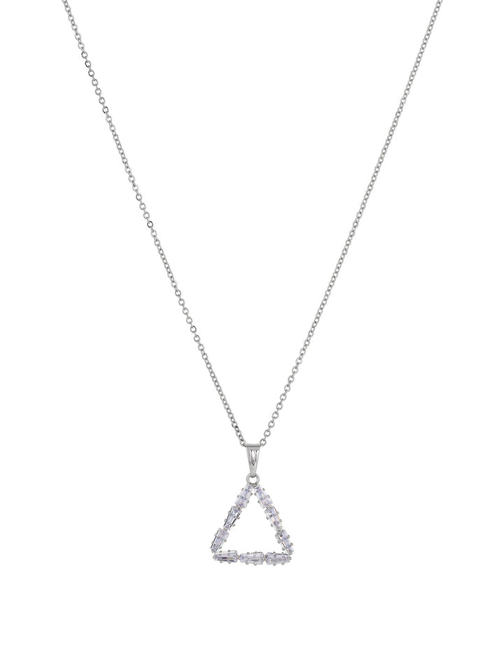 Priyaasi Silver Plated American Diamond Crystal Jewellery Set