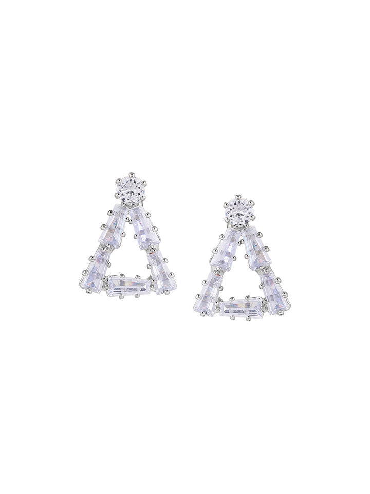 Priyaasi Silver Plated American Diamond Crystal Jewellery Set