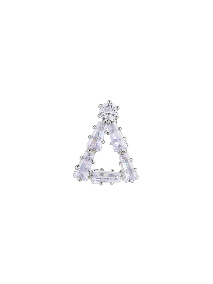 Priyaasi Silver Plated American Diamond Crystal Jewellery Set