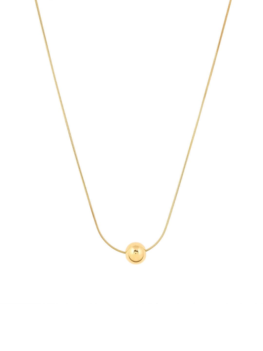 Priyaasi Ball Locket Gold Plated Simple Necklace