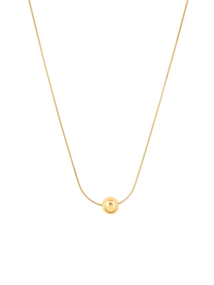 Priyaasi Ball Locket Gold Plated Simple Necklace