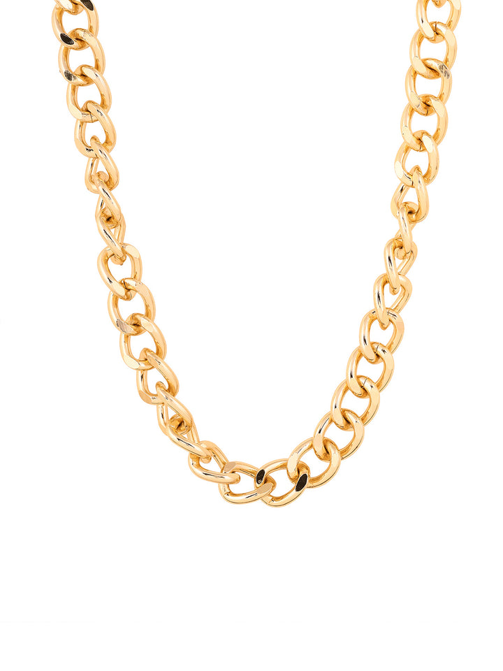 Priyaasi Gold Plated Chain Linked Elegant Necklace