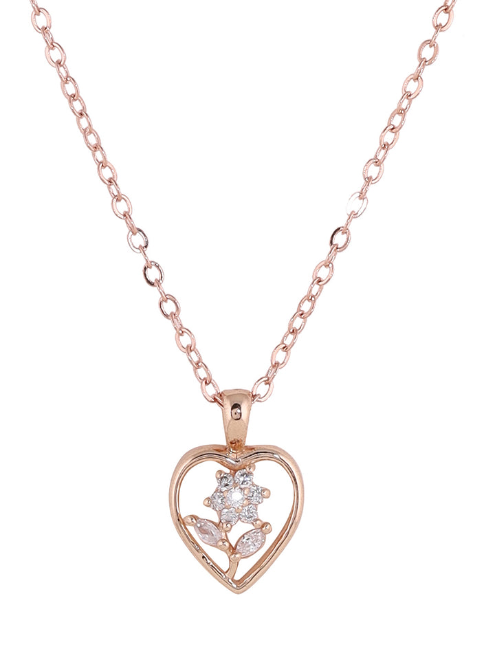 Prita American Diamond Love Jewellery Set