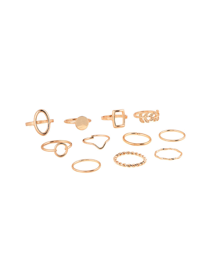 Priyaasi Stylish Gold Plated Fashiony Adjustable Rings