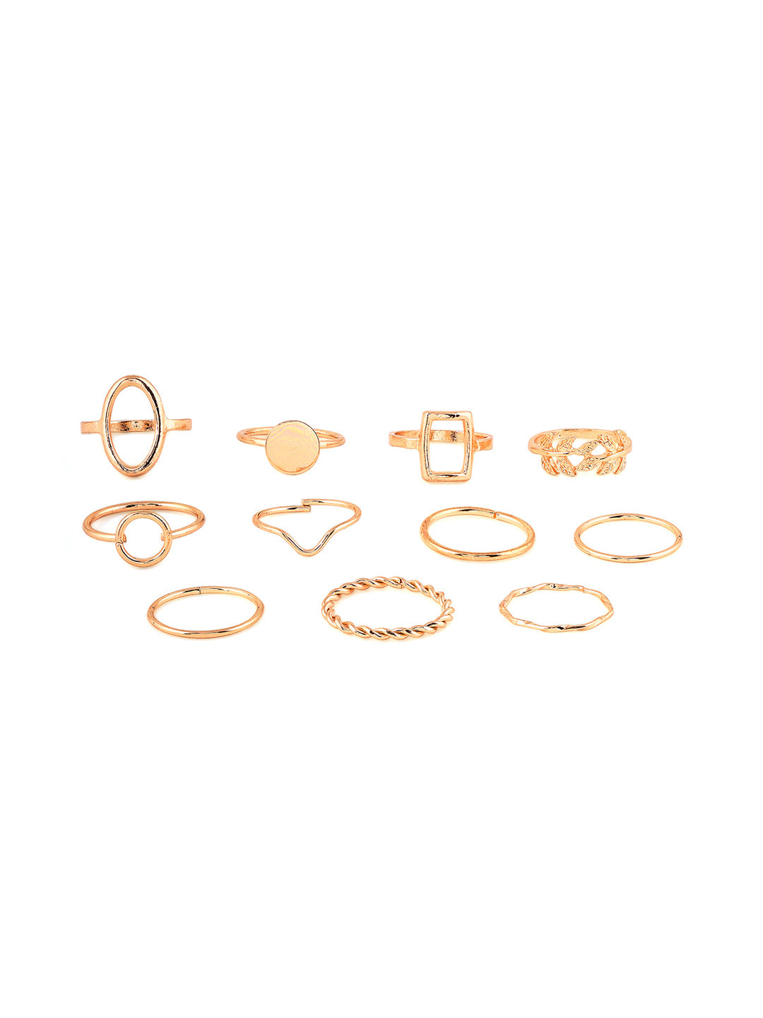 Priyaasi Stylish Gold Plated Fashiony Adjustable Rings