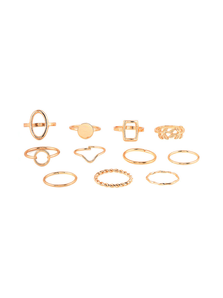 Priyaasi Stylish Gold Plated Fashiony Adjustable Rings