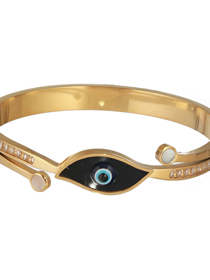 Prita by Priyaasi Evil Eye Studded Gold-Plated Bracelet