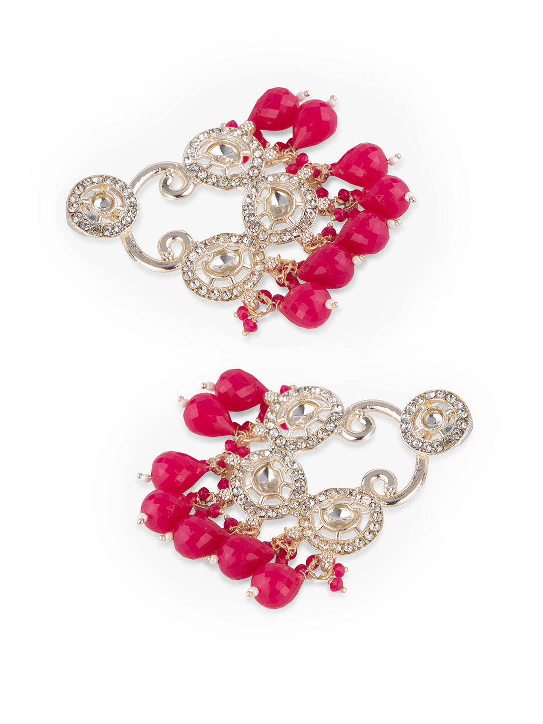 Flipkart.com - Buy PrezzieBush Magenta JHUMKI # MAGENTA JHUMKA Pearl Metal  Jhumki Earring Online at Best Prices in India