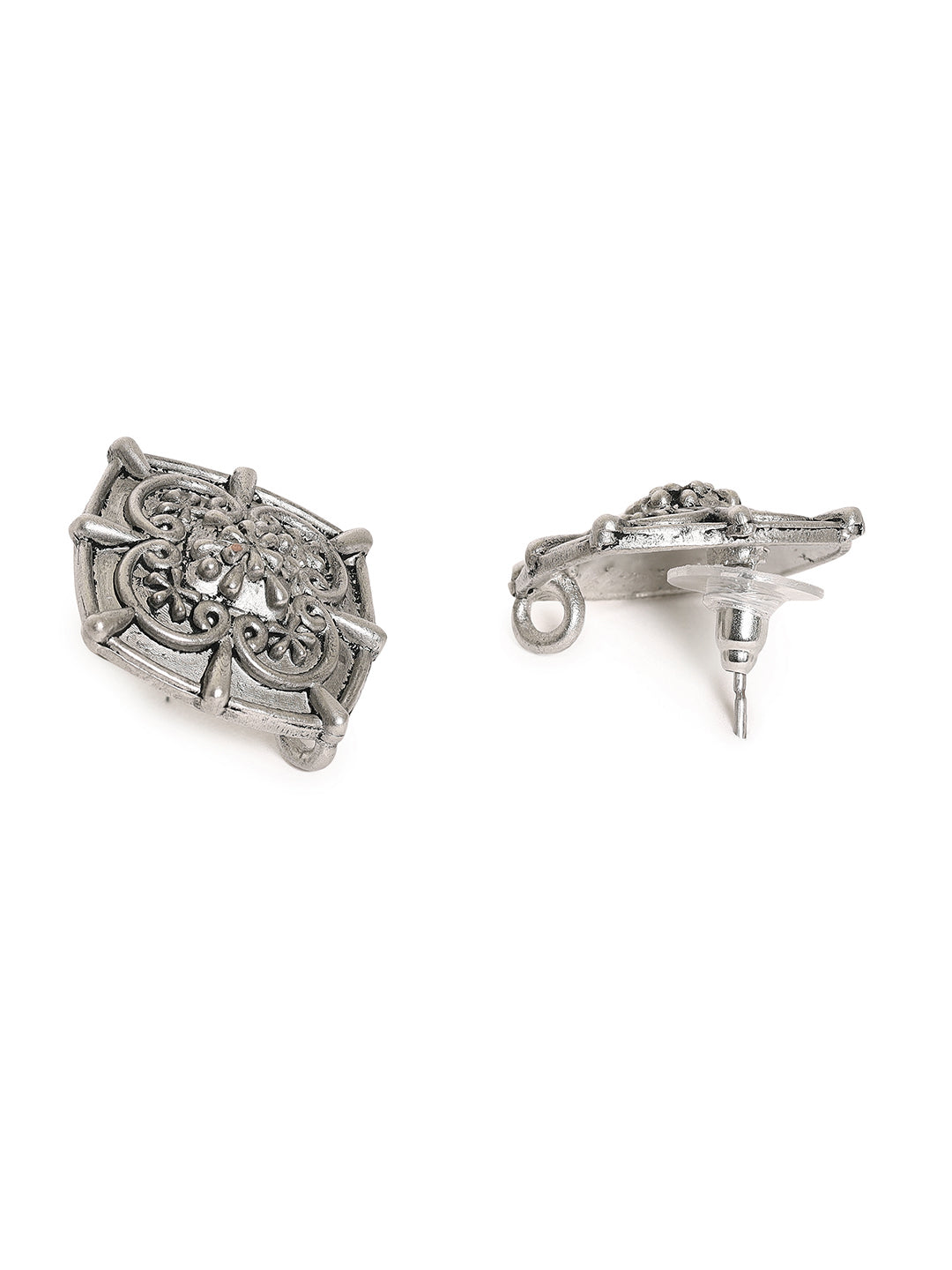 Priyaasi A Guide to Stud Earrings in Silver Plated Style