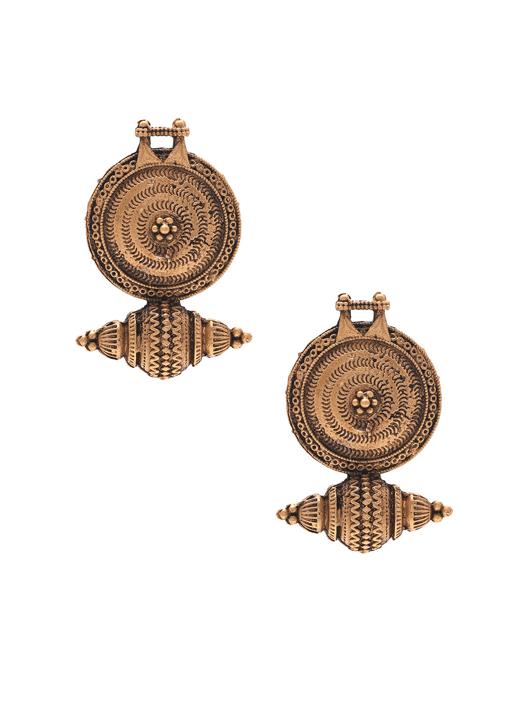 Priyaasi Tribal Gold Plated Earrings