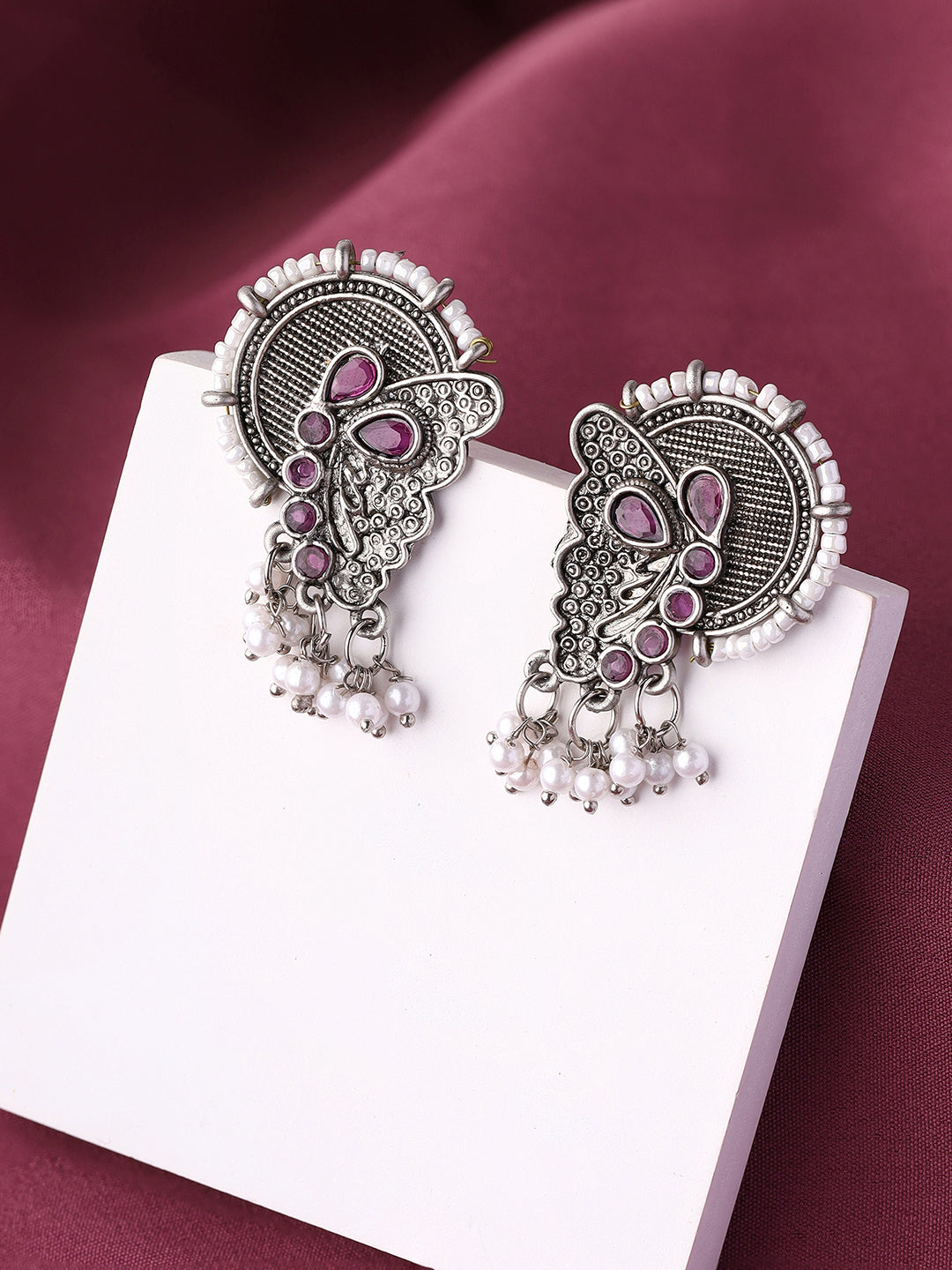The perfect piece of Jewellery Priyaasi Oxidised Jewellery Tagged Pink